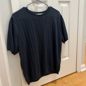 Alfred Dunner Brand Navy Blue Top